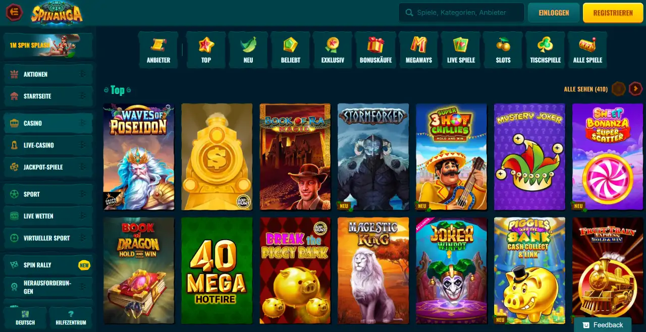 Spinanga Παιχνίδια De